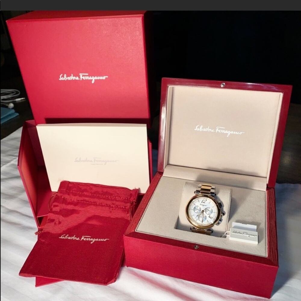 Salvatore Ferragamo ‘Idillio’ two tone time Piece